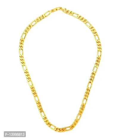 Pitaamaareg;  Stylish  Trendy Most Popular Beautiful Design Golden light Gold Plated Chain Gold-plated Plated Alloy Chain (22 Inch)Water And Sweat Proof Jawellery With Free Gift.-thumb3