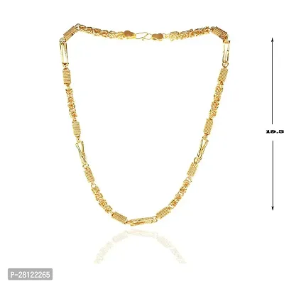 Stylish Golden Brass Chain Water And Sweat Proof Jewellery For Men-thumb0