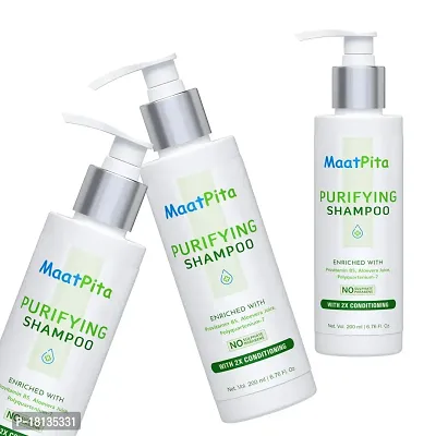 Purifying Shampoo For Hair Growth And Hair Damage Repair Pack Of 3-thumb0
