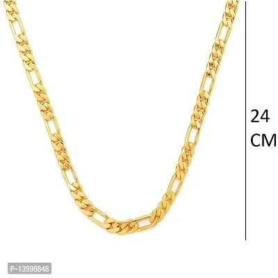 Pitaamaareg;  Designer  Gold plated Lotus Chain  Gold-plated Plated Brass Chain (22 Inch)Water And Sweat Proof Jawellery With Free Gift.-thumb0