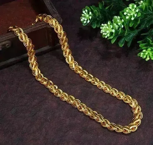 Stylish Brass Golden Chain For Men