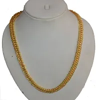 Pitaamaareg;  Long Gold-plated Plated Brass Chain (20 Inch)Water And Sweat Proof Jawellery With Free Gift.-thumb1