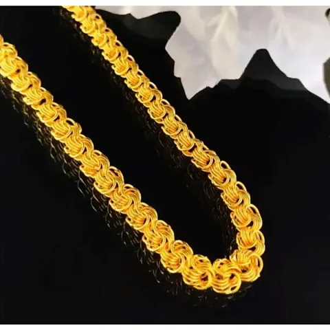 Stylish Brass Golden Chain For Men