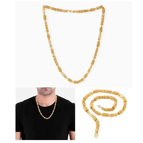 Trendy Designer Gold Plated Men's Chain