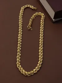 Pitaamaareg;  One Gram Gold Plated Brass Chain  for men Gold-plated Plated Brass Chain (20 Inch)Water And Sweat Proof Jawellery With Free Gift.-thumb1