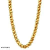 Pitaamaareg;  1 Gram Gold plated Chain For Boys and Man Alloy, Stainless Steel Chain Gold-plated Plated Alloy Chain (20 Inch)Water And Sweat Proof Jawellery With Free Gift.-thumb1