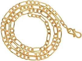 Gold plated Chain For Boys / Man Gold-plated Plated Stainless Steel, Alloy Chain Gold-plated Plated Alloy Chain (22 Inch)Water And Sweat Proof Jawellery With Free Gift.-thumb3