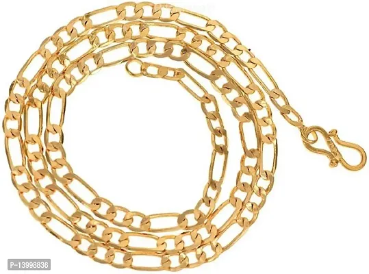 Gold plated Chain For Boys / Man Gold-plated Plated Stainless Steel, Alloy Chain Gold-plated Plated Alloy Chain (22 Inch)Water And Sweat Proof Jawellery With Free Gift.-thumb4
