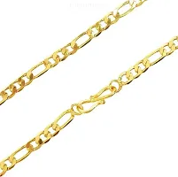 Pitaamaareg;  Gold New Trending Chain Gold-plated Plated Brass Chain(22 Inch)Water And Sweat Proof Jawellery With Free Gift.-thumb2