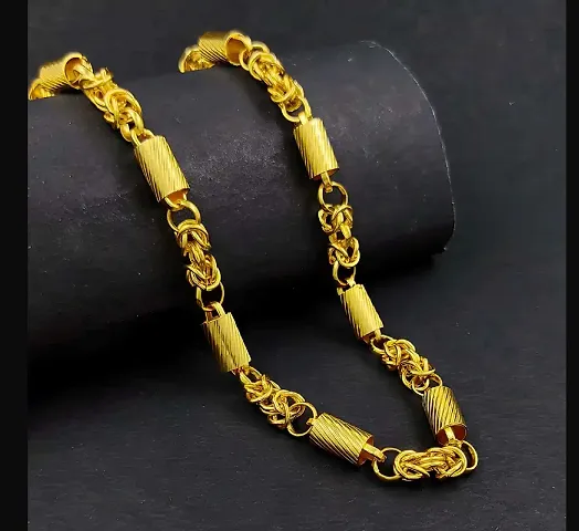 Alluring Brass Golden Chain For Men