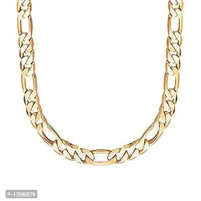 Pitaamaareg;  Gold New Trending Chain Gold-plated Plated Brass Chain(22 Inch)Water And Sweat Proof Jawellery With Free Gift.-thumb2