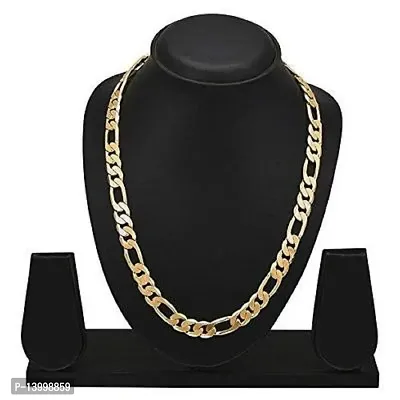 Pitaamaareg;  Gold-plated Plated Brass Chain (22 Inch)Water And Sweat Proof Jawellery With Free Gift.-thumb0