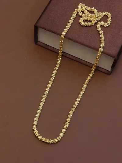 Stylish Brass Golden Chain For Men