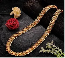 Gold plated Chain For Boys / Man Gold-plated Plated Stainless Steel, Alloy Chain Gold-plated Plated Alloy Chain (20 Inch)Water And Sweat Proof Jawellery With Free Gift.-thumb3