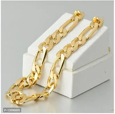 Pitaamaareg;  New Design Elegant Top Trending Gold-plated Plated Brass Chain (22 Inch)Water And Sweat Proof Jawellery With Free Gift.-thumb4