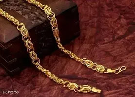 Pitaamaareg;  new stylish attractive Gold traditional jewellery  short Gold-plated Plated Brass Chain(20 Inch)Water And Sweat Proof Jawellery With Free Gift.-thumb3