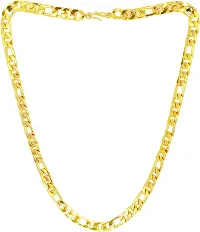 Pitaamaareg;  Long Gold-plated Plated Brass Chain (22 Inch)Water And Sweat Proof Jawellery With Free Gift.-thumb3