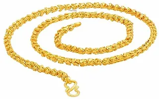 Pitaamaareg;  New Design Elegant Top Trending Gold-plated Plated Brass Chain (22 Inch)Water And Sweat Proof Jawellery With Free Gift.-thumb3