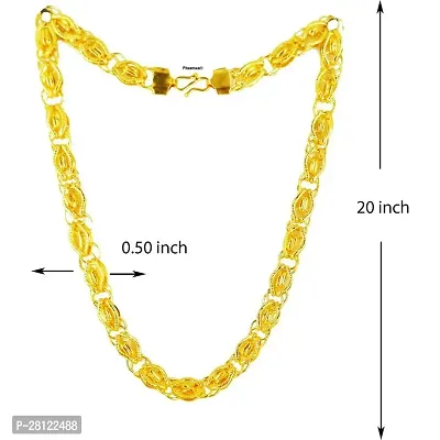 Stylish Golden Brass Chain Water And Sweat Proof Jewellery For Men-thumb0