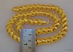 Pitaamaareg;  Long Gold-plated Plated Brass Chain (20 Inch)Water And Sweat Proof Jawellery With Free Gift.-thumb2