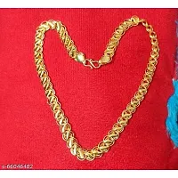 Pitaamaareg;  new stylish attractive Gold traditional jewellery  short Gold-plated Plated Brass Chain(20 Inch)Water And Sweat Proof Jawellery With Free Gift.-thumb2