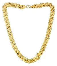 Pitaamaareg;  One Gram Gold Plated Chain  (MG607 C) Gold-plated Plated Brass Chain (20 Inch)Water And Sweat Proof Jawellery With Free Gift.-thumb2