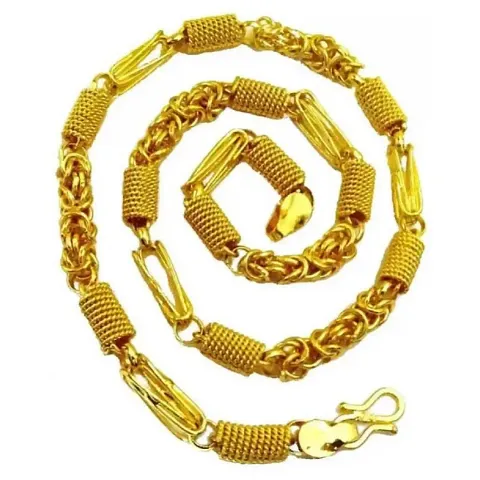 Trendy Designer Alloy Gold Plated Chain