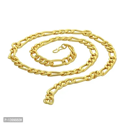 Pitaamaareg;  Gold New Trending Chain Gold-plated Plated Brass Chain (22 Inch)Water And Sweat Proof Jawellery With Free Gift.-thumb4