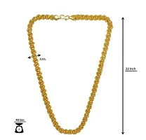 Pitaamaareg; Golden Chain For Boys Stylish Neck Chain Mens Jewellery Gold Chain For Men Boys Gold-plated Plated Brass Chain (20 Inch)Water And Sweat Proof Jawellery With Free Gift.-thumb3