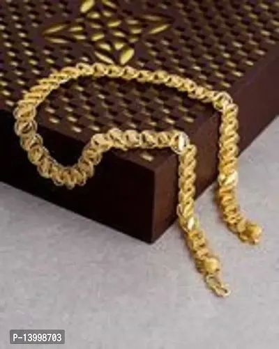 Pitaamaareg; Golden Chain For Boys Stylish Neck Chain Mens Jewellery Gold Chain For Men Boys Gold-plated Plated Brass Chain (20 Inch)Water And Sweat Proof Jawellery With Free Gift.