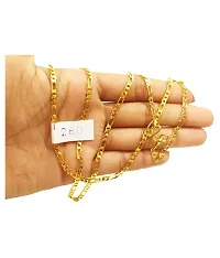 Pitaamaareg;  Gold New Trending Chain Gold-plated Plated Brass Chain(22 Inch)Water And Sweat Proof Jawellery With Free Gift.-thumb1