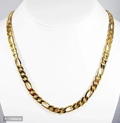 Gold plated Chain For Boys / Man Gold-plated Plated Stainless Steel, Alloy Chain Gold-plated Plated Alloy Chain (22 Inch)Water And Sweat Proof Jawellery With Free Gift.-thumb3