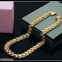 Pitaamaareg;  Gold New Trending Chain Gold-plated Plated Brass Chain (20 Inch)Water And Sweat Proof Jawellery With Free Gift.-thumb3