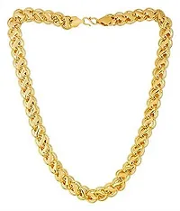 Pitaamaareg;  Gold New Trending Chain Gold-plated Plated Brass Chain(20 Inch)Water And Sweat Proof Jawellery With Free Gift.-thumb2