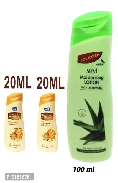 SILVI 1 ALOVERA BODY LOTION 100 ML EACH AND 2 YHI HONEY ALMOND BODY LOTION 20 ML-thumb0