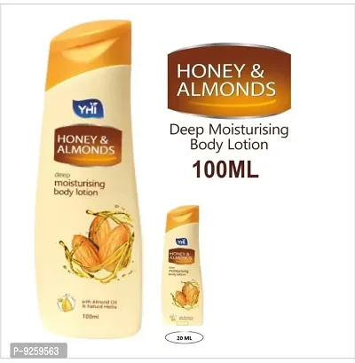 One 100 Ml Yhi Honey Almond Body Lotion And One 20 Ml Honey Almond Body Lotion Skin Care Lotions Creams-thumb0