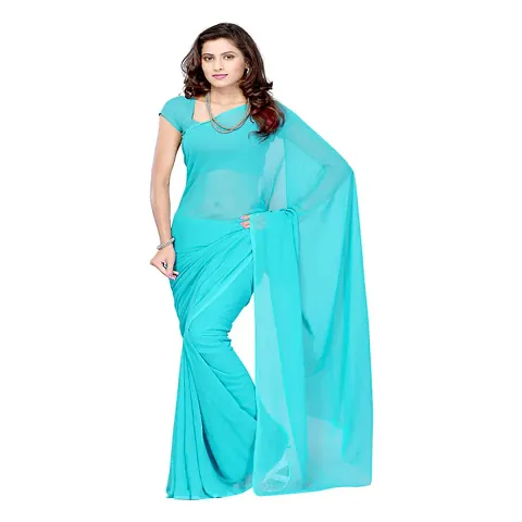 New In Chiffon Saree with Blouse piece 