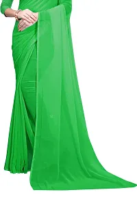 FANCYNINE Women's Georgette Saree With Blouse Piece (S286FS614_Light Green)-thumb3