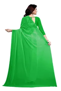 FANCYNINE Women's Georgette Saree With Blouse Piece (S286FS614_Light Green)-thumb2