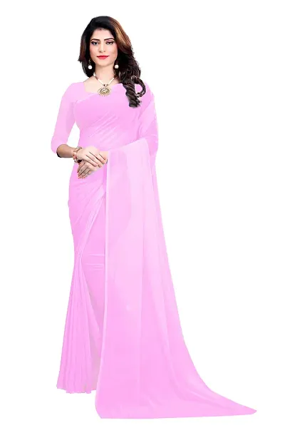 Stylish Georgette Sarees With Blouse Piece