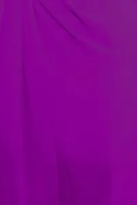 FANCY NINE light_purple Georgette Casual Wear Dyed Saree With Unstiched Blouse-thumb4