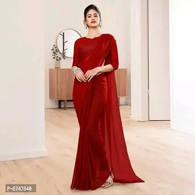 Trendy Georgette Saree with Blouse Piece for Women-thumb0