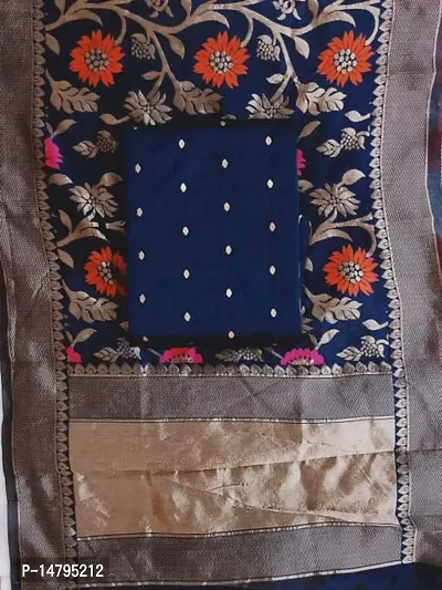 Stylish Banarasi Silk Suit Material For Women