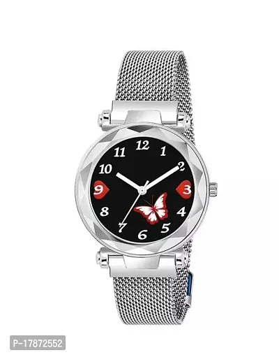 Stylish Silver Metal Analog Watch For Women