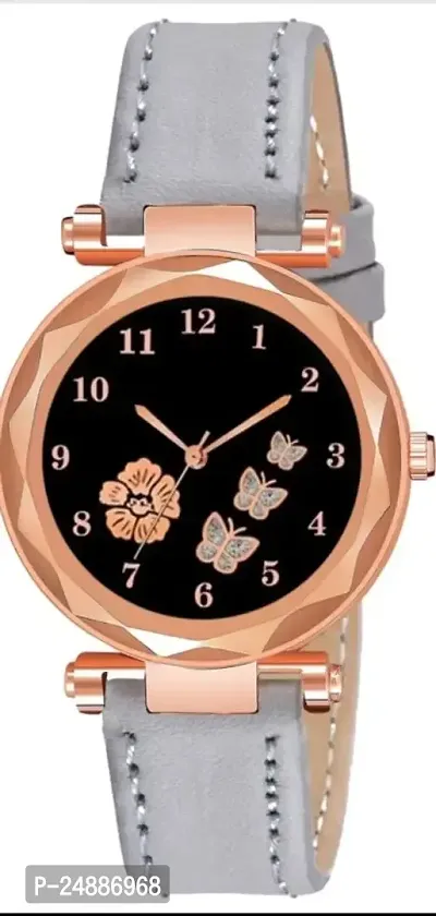 Unique Designer Leather Strap Analogue Watch for Girl's and Women Name: Unique Designer Leather Strap Analogue Watch for Girl's and Women Strap Material: Leather Case/Bezel Material: Alloy Clasp Type:-thumb0