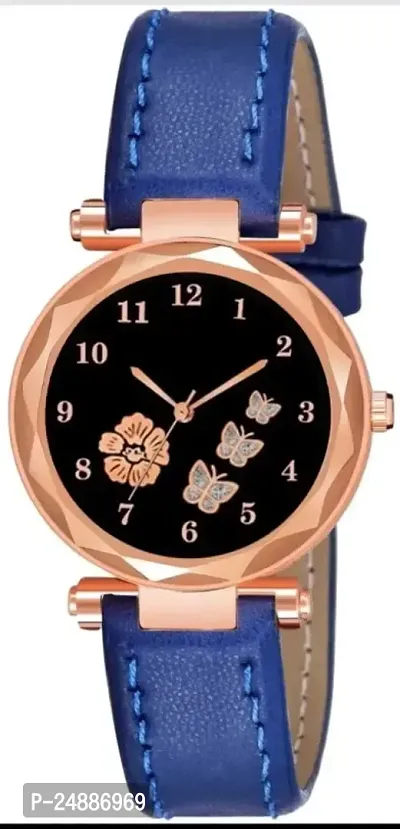 Unique Designer Leather Strap Analogue Watch for Girl's and Women Name: Unique Designer Leather Strap Analogue Watch for Girl's and Women Strap Material: Leather Case/Bezel Material: Alloy Clasp Type: