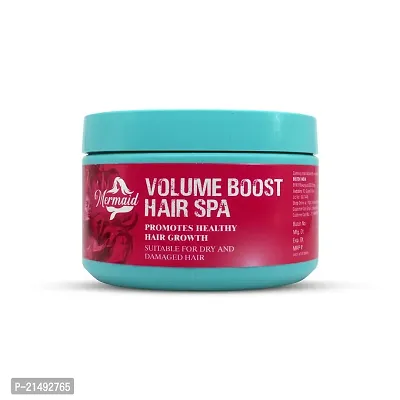 Mermaid Volume Boost Hair Mask to Promote Healthy Hair, Growth Suitable For Dry and Damaged Hair With Keratin and Silk Protein Hair Spa, 200 g