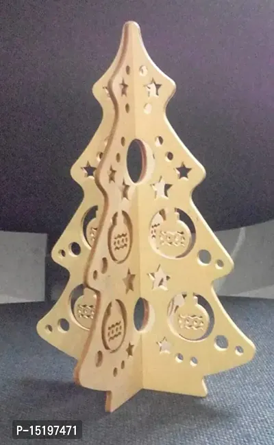 Laser Cut Herringbone MDF Christmas Tree-thumb0
