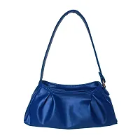 Stylish Blue Artificial Leather Solid Handbags For Women-thumb3