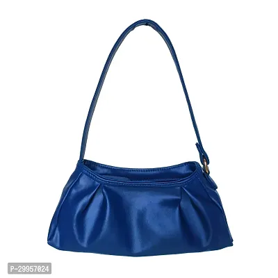 Stylish Blue Artificial Leather Solid Handbags For Women-thumb4